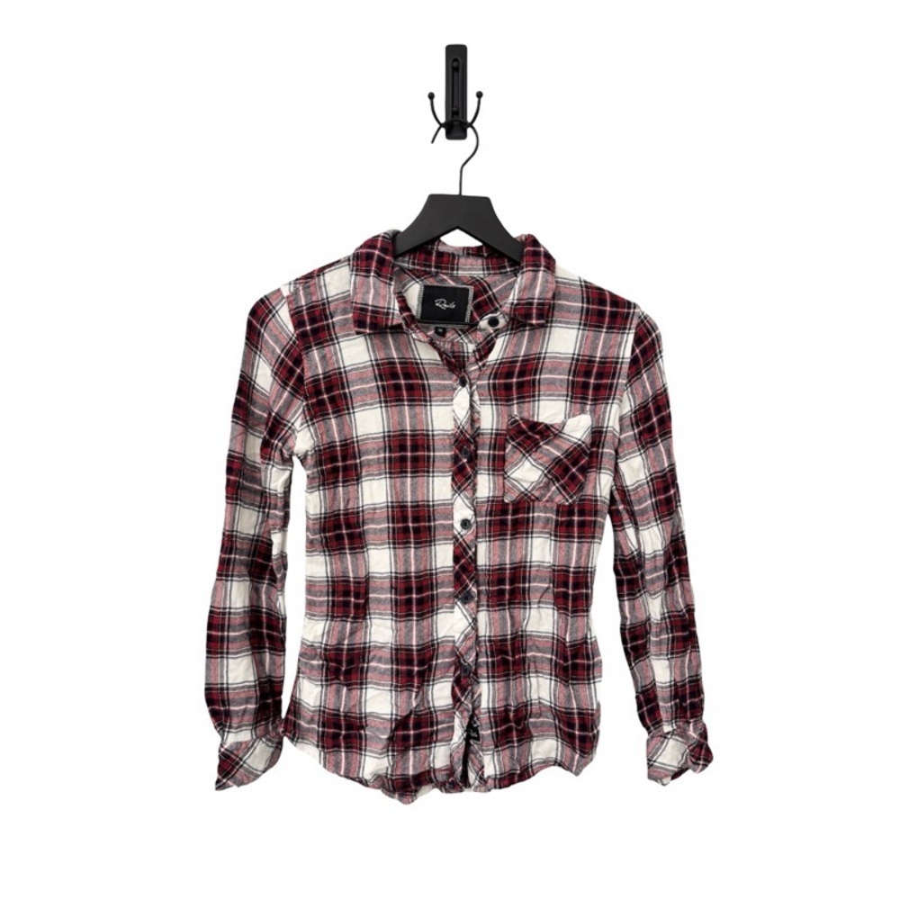 RAILS Hunter Flannel Shirt in Red + White Plaid